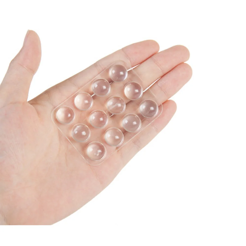 1 Pack (24 PCS) Self Adhesives Rubber Door Buffer Feet Pad Silicone Clear Feet Bumpers For Door Accessories Furniture Legs Pads