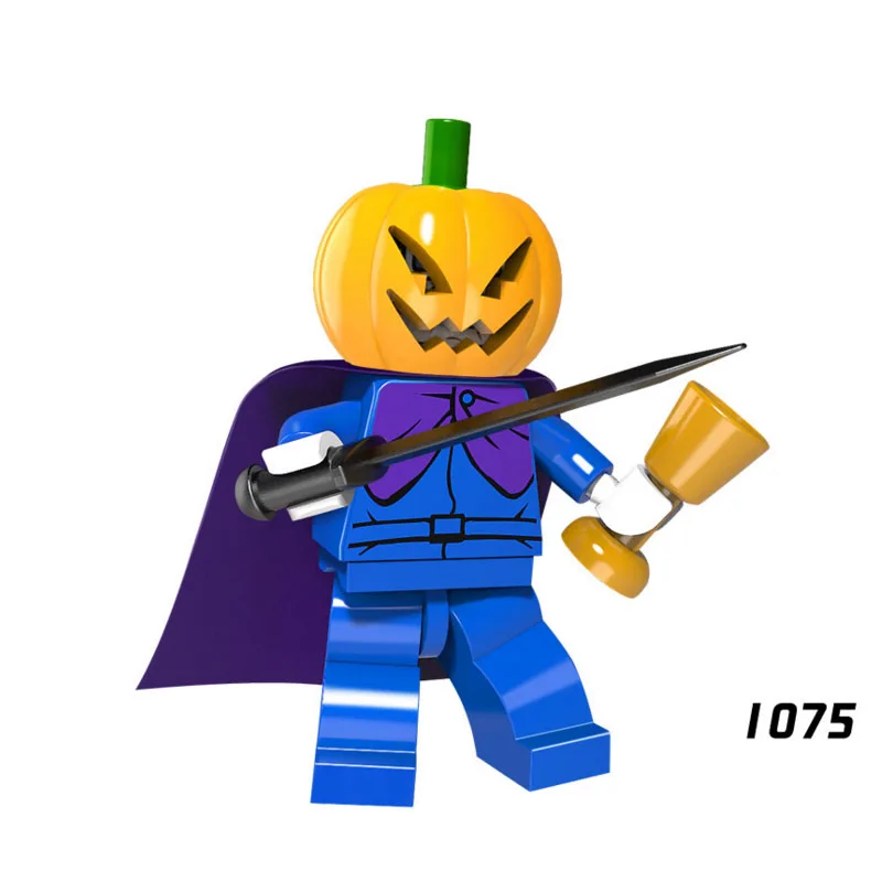 

Single Sale Super Heroes Star Wars 1075 Jack o'lantern Mini Building Blocks Figure Bricks Toy kid gift Compatible Legoed Ninjaed