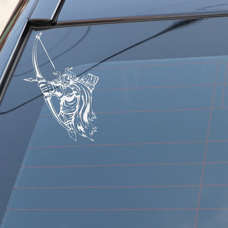 YJZT 13 6*13 2 см Brave Strong Cool Viking Warrior покрывающая тело модная Автомобильная наклейка