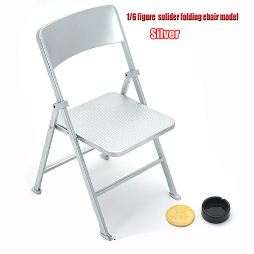 1/6 Scale Dollhouse Miniature Furniture Folding Chair for solider Action Figu_CR 