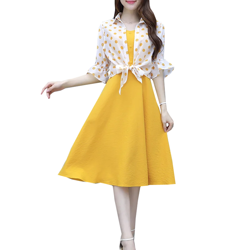 

2019 Sreetwear Summer Two Piece Dress Women Short Sleeve Beach Boho Dress Plus Size elegant Party Dress vestidos robe