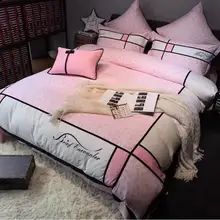

2018 New Hot Ins Explosion Pink Leopard Print 100%Cotton Duvet Cover Pillowcase Pink Princess Comforter Bedding set
