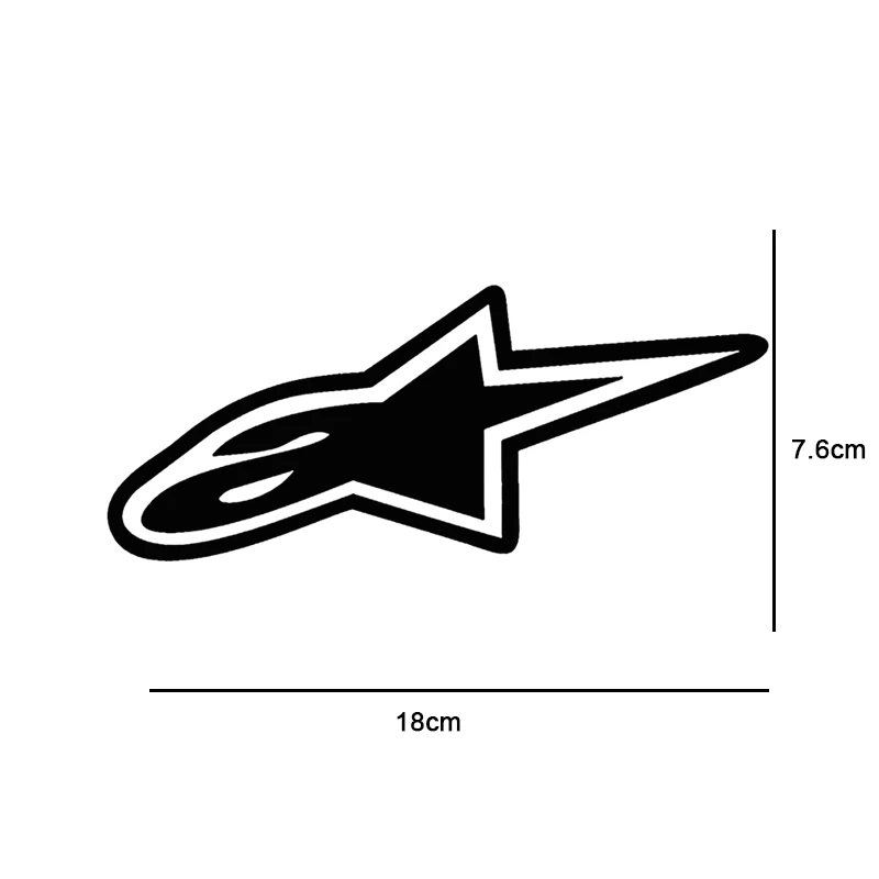 187.6CM Car Sticker 3D Alpine Star Motorcycle Car Decoration Personalized Fashion Accessories Sticker Car Body Window Stickers (6)