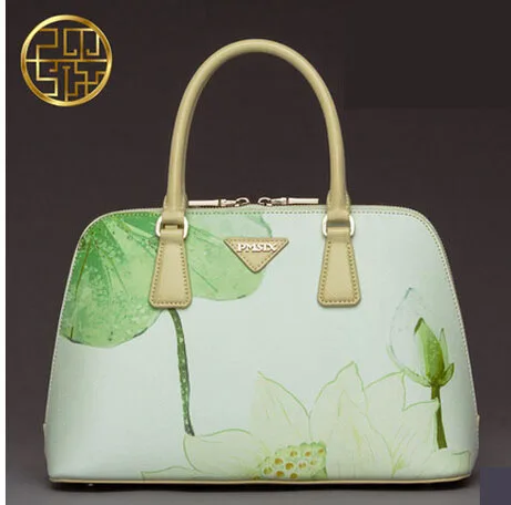 Женская сумка, национальный ветер, тисненая сумка через плечо, сумка, сумочка, сумка - Цвет: Green