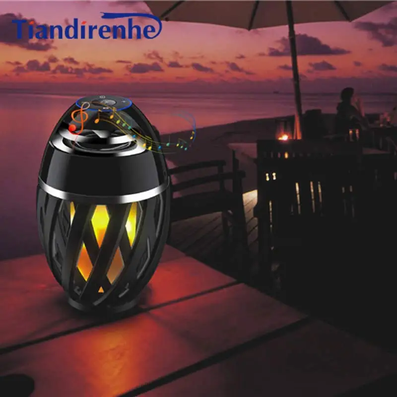 Newest Torch Bluetooth Wireless Speaker LED Lamp Light Loudspeaker