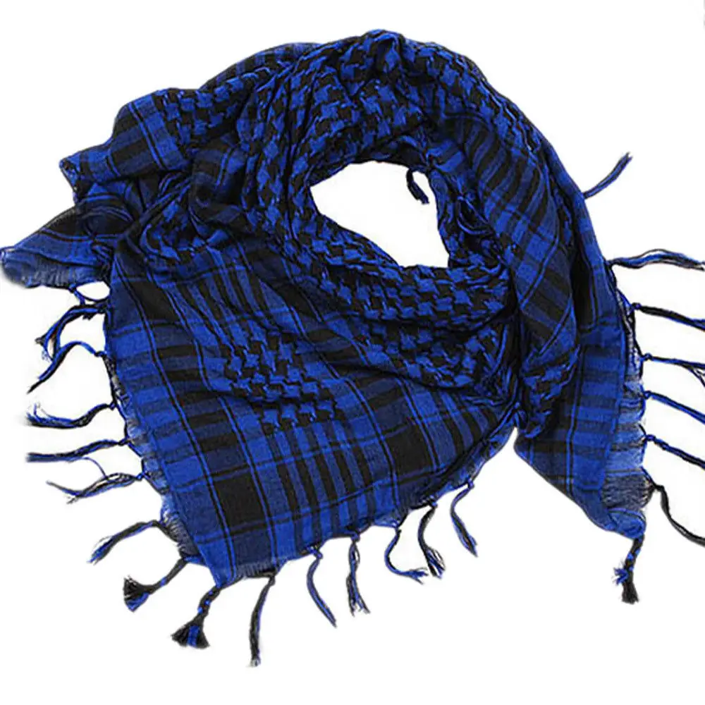 Тёмно-синий HIRIGIN Последние Женщины Мужчины арабский Шеман Keffiyeh палестинский шарф шаль обёрточная бумага шарфы США - Цвет: Тёмно-синий
