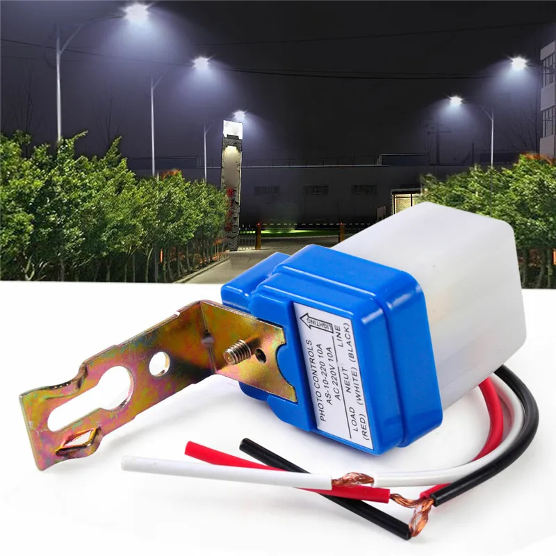 

AC 220V Auto Street Light Switch Night On Day Off Photocontrol Sensor Switches Automatic Sensor Switch for ISN-K