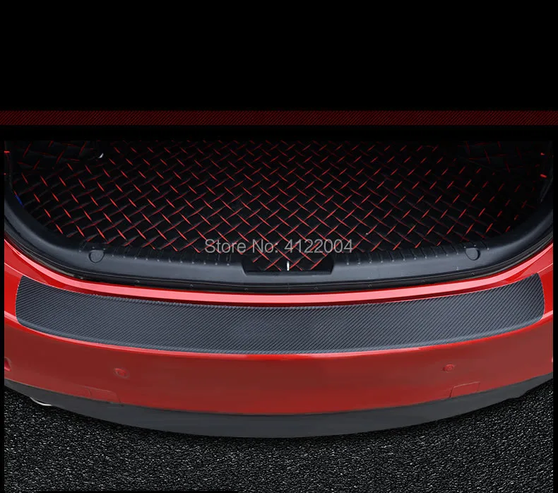 

Rear Guard Bumper Protector Carbon Fiber Film Sticker For RENAULT Koleos Latitude Fluence Coupe PEUGEOT 206 207 307 301 308 408