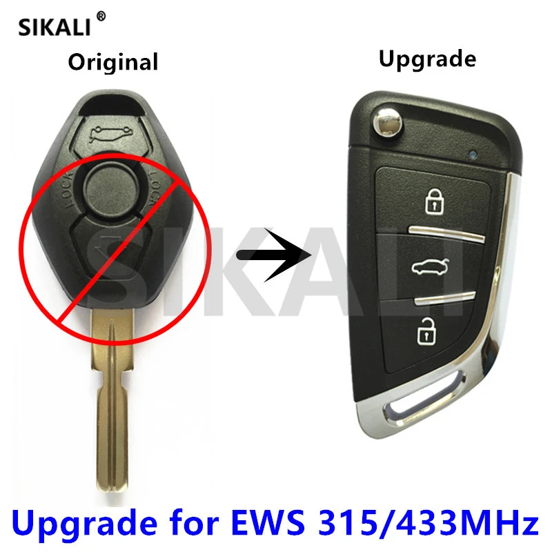 Sikali Controle Remoto Atualizado 315mhz Ou 433mhz Para Bmw X3 X5 Z3 Z4 1 3 5 7 Lamina Hu58 Do Controle Do Fechadura Da Porta Do Veiculo Chave Do Carro Aliexpress
