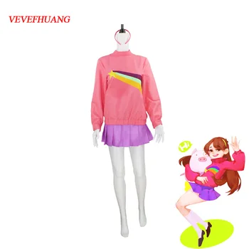 

VEVEFHUANG Gravity Falls Mabel Pines Cosplay Costume Halloween Carnial Cosplay Costume For Women