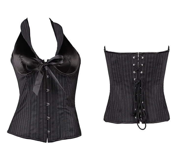 Corselet 2016 Sexy Boned Langerie Sexy Suit Style Halter Neck Corsets