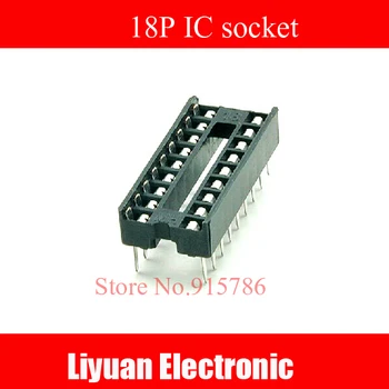 

50pcs/lot Block DIP18 IC socket 18P IC chip holder pin socket 18P