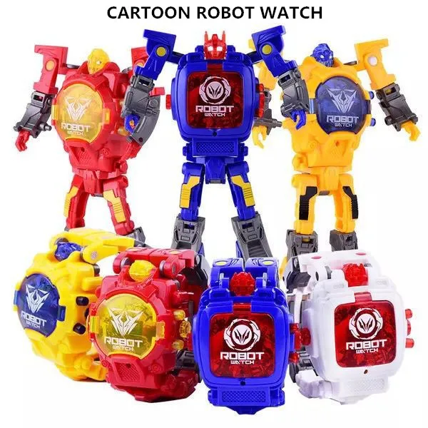 Детские наручные часы с мультяшным принтом|robot kids toys|gift giftsgift boy |