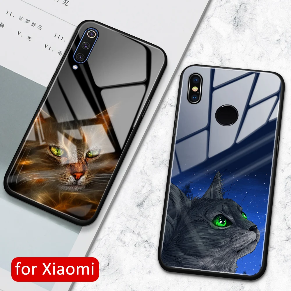 Стеклянный чехол для xiaomi mi 8 se задняя крышка 9 с изображением милой лисы Xiaomi 8se lite
