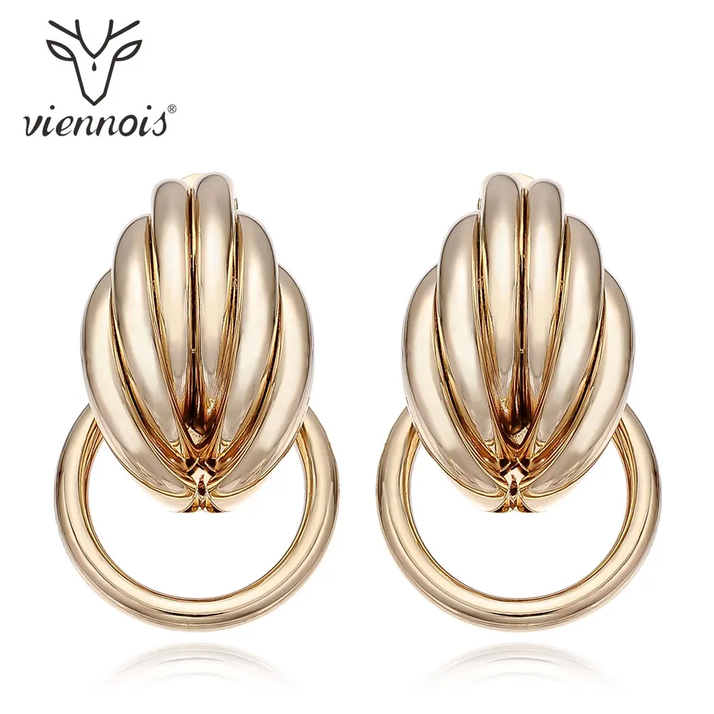 

Viennois Gold Color Dangle Earrings For Women Alloy Drop Earrings Female Chic Jewelry