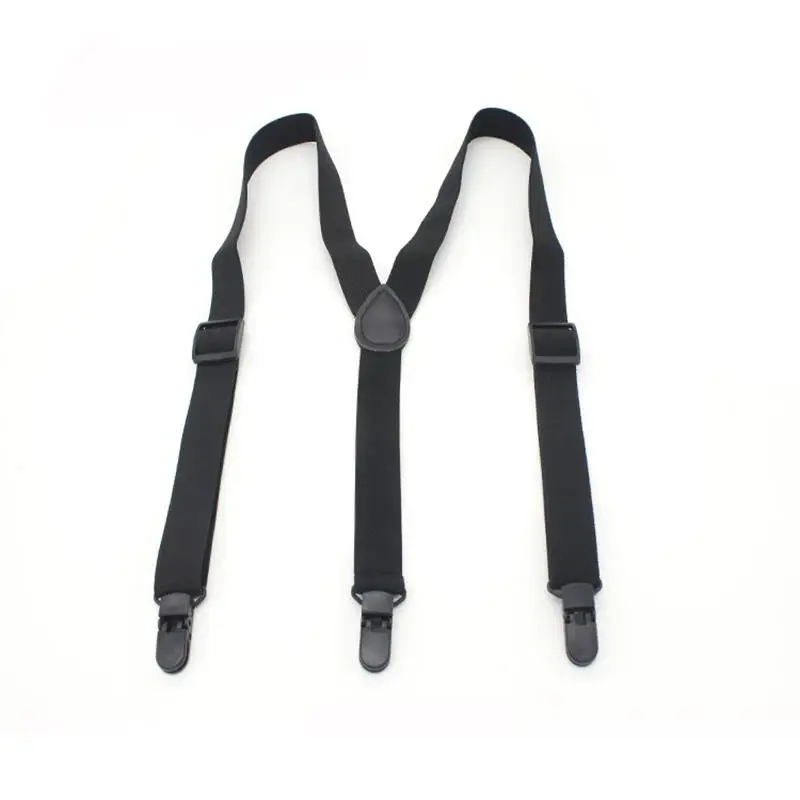 Fashion Black 3 Clips Tirantes With Environmental Protection Without