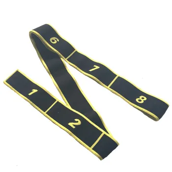 

Yoga Stretch Strap 8 Sections/Loops Cotton Elastic Yoga Training Yoga Resistance Belt