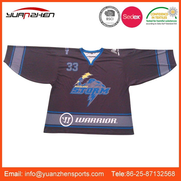 Digital printing youth reversible team ice hockey jersey with oem