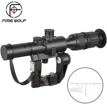 

Tactical Svd Dragunov 4x26 Red Illuminated Scope Hunting Rifle Scope Shooting Scope Red Dot Hunting Optics Hunting Laser