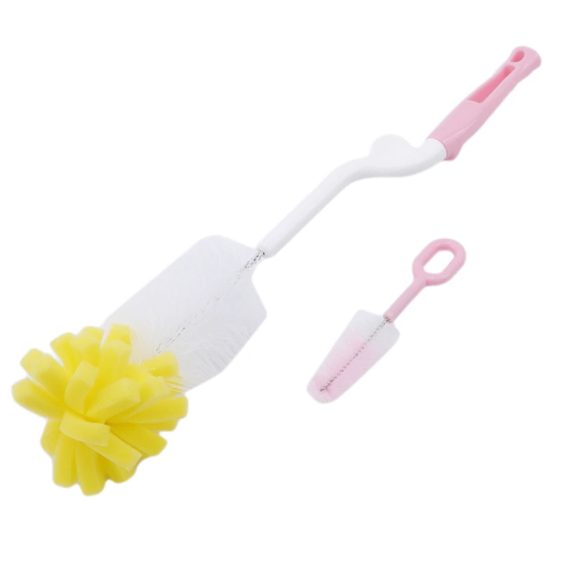 Useful Baby Nipple Brush Multifunction Baby Care Wash Tool Baby Bottle Brush Teat Spout Tube Babys Product