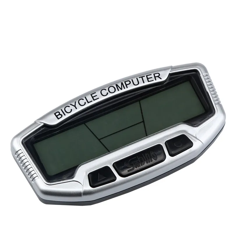 Wilreless Bicycle Cycle Computer Bike Speedo Speedometer Large display+ Backlight Bicycle Accessories Stopwatch #2A25 (2)