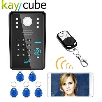 

Wireless Wifi Rfid Password Video Door Phone Doorbell Intercom System Night Vision Waterproof Wireless Access Control System