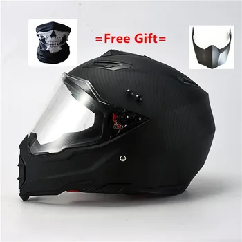 

ABS material Adult ATV Motocross Dirt Bike Motorcycle Downhill Off-Road Mountain Bike Helmet DOT Approved (MATTE BLACK, Adult-L)