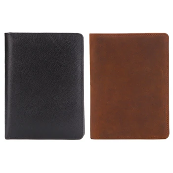 

THINKTHENDO Men Simple Travel Leather Passport Holder Cover Business ID Card Ticket Pouch Bag Protector Organizer 2018 New