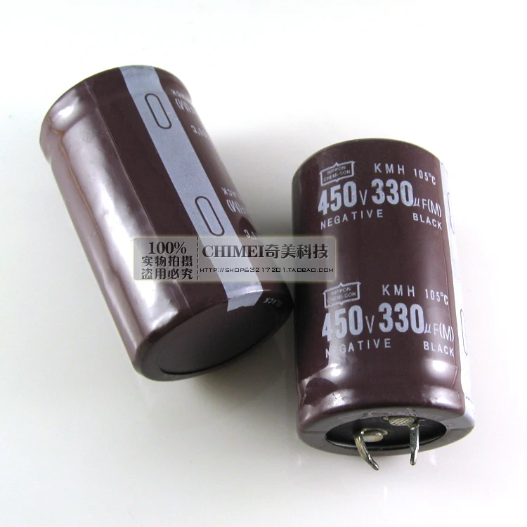 Condensateur électrolytique 450 V 330 UF accessoire condensateur pied dur | AliExpress