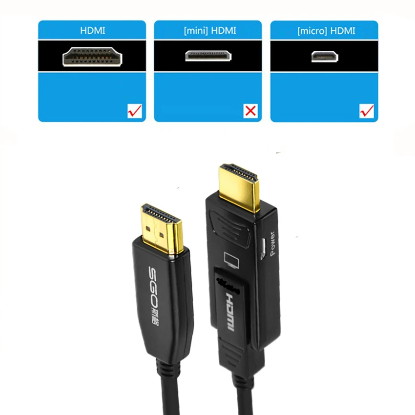 HDMI кабель оптического волокна HDMI2.0 кабель 4K 60 Гц высокой Скорость Поддержка 18 Гбит/с для Xbox one/360/PS3/4 Pro игровой/HD ТВ 10/15/20/30/40/50 м