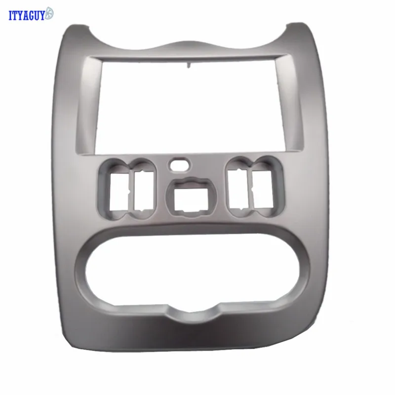 Double 2 Din Car Radio Fascia for Renault Logan Logan Sandero Dacia Duster , Logan Trim Mount Kit Fascia Car dash Radio Frame цена Double 2 Din Car Radio Fascia for Renault Logan Logan Sandero Dacia Duster , Logan Trim Mount Kit Fascia Car dash Radio Frame цены онлайн