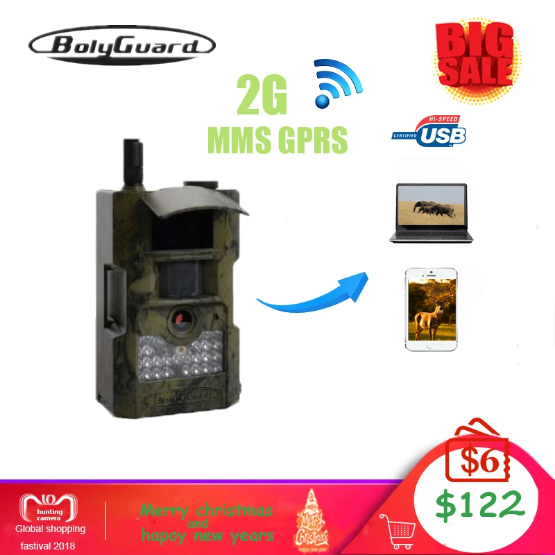 Bolyguard охотничья камера Дикая 18MP 1080 H 2G MMS GPRS фото ловушки gsm ночное видение