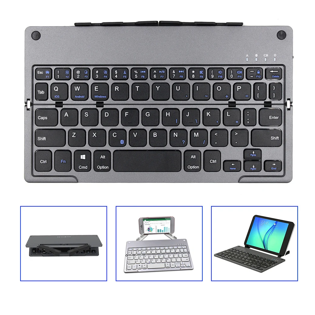 Universal Wireless Folding Bluetooth Keyboard for Phone Tablet Laptop Computer 2019 Universal Wireless Folding Bluetooth Keyboard for Phone Tablet Laptop Computer 2019