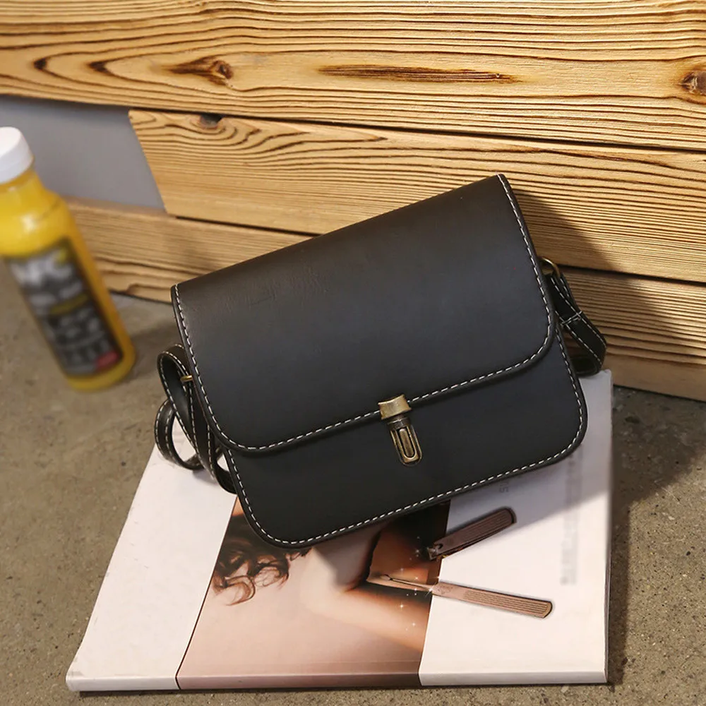 

Handbag Women Cover Lock Shoulder Bags For Women PU Leather Tote Vintage Crossbody Bag Messenger Bag Bolsas Feminina#H10