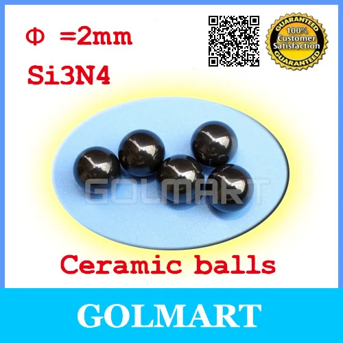 

50pcs 2mm Ceramic Silicon Nitride Si3N4 Bearing Balls GRADE 5 G5
