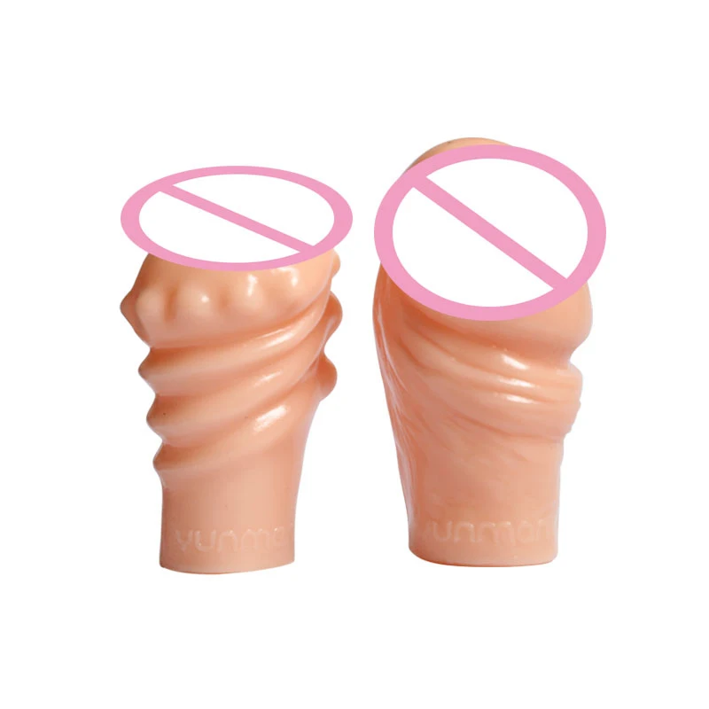 Силиконовые многоразовые презервативы головка пениса экстендер с выдержкой