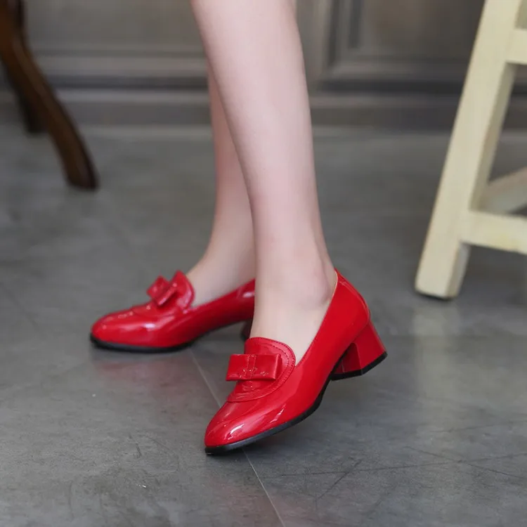 

Big Size 9 10 11 12 ladies high heels women shoes woman pumps Butterfly-knotted single shoes