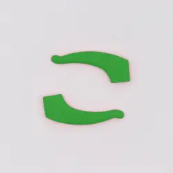 Очки ушной держатель крючков Противоскользящий силиконовый зеленый уха крючки