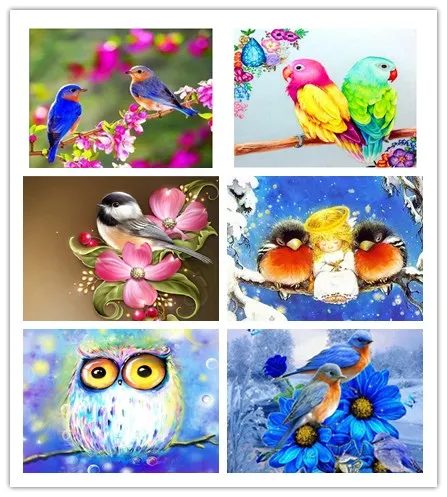 

5D DIY Diamond Painting Bird on The Branch Picture of Rhinestones Mosaic Cross Stitch Kit Diamond Embroidery Sale Animals Decor