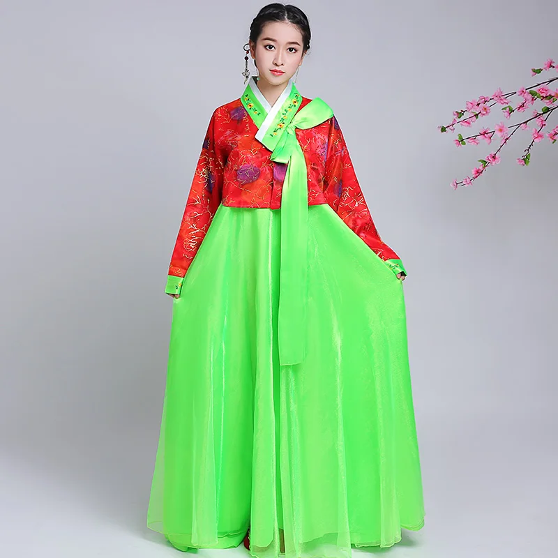 New Arrive Asian Vintage Korean Traditional Dress Women Ancient Hanbok Dress Ladies Women
