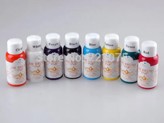 8 Colors Professional Quality Airbrush Paint Craft Nail Art Painting 8 Colors Professional Quality Airbrush Paint Craft Nail Art Painting Figure