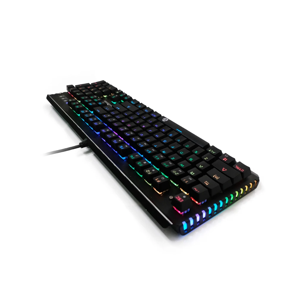 OPQ-fantech Mk884 Профессиональный Usb Проводная клавиатура RGB игровой Водонепроницаемость клавиатура
