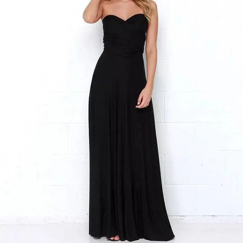 long black tube dress