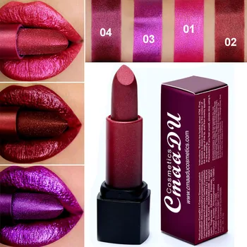 

Cmaadu 4 Colors Shimmer Lipstick Diamond Crystal Flash Creamy Pigmented Lip Stick Moisturizing Makeup Shiny Lips Rouge Batom