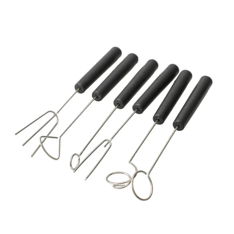 

Superior Dessert Tools 6PCS DIY Decorating Tool Set Candy Caker Fruit Chocolate Dipping Fork Fondue Aid Guide Kitchen Gadgets
