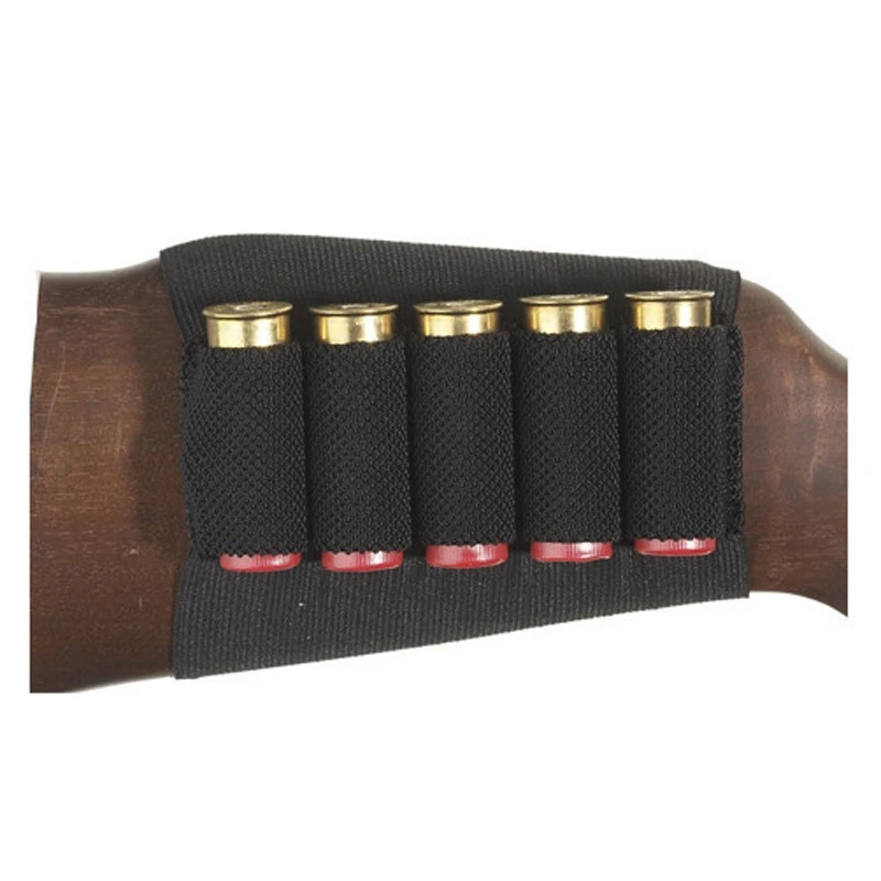 

Airsoft Tactical Hunting Rifle 5 Shells Butt Stock Shell Elastic Fabric Carrier