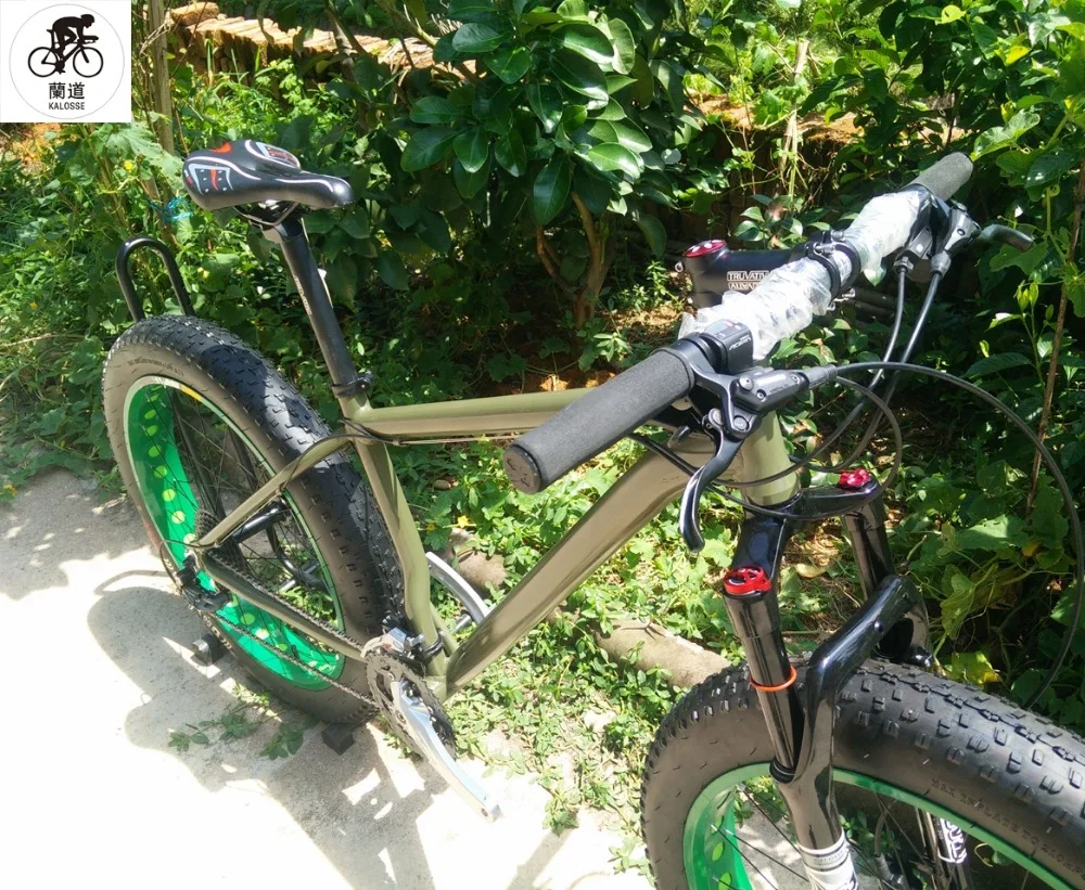 Excellent Kalosse DIY color Snow bike mountain bicycle 21/24/27/30 speed 26*4.0 inch tires Beach bike 2 Excellent Kalosse DIY color Snow bike mountain bicycle 21/24/27/30 speed 26*4.0 inch tires Beach bike 2