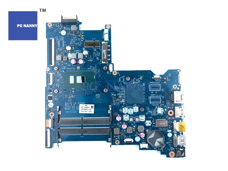 PCNANNY Mainboard 854937-601 854937-001 BDL50 LA-D704P for HP 15-AY i5-6200U CPU Laptop motherboard | Компьютеры и офис