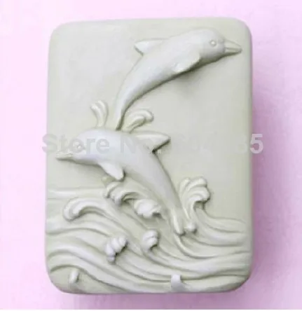 

Lovely dolphins 0957 Craft Art Silicone Soap mold Craft Molds DIY Mould