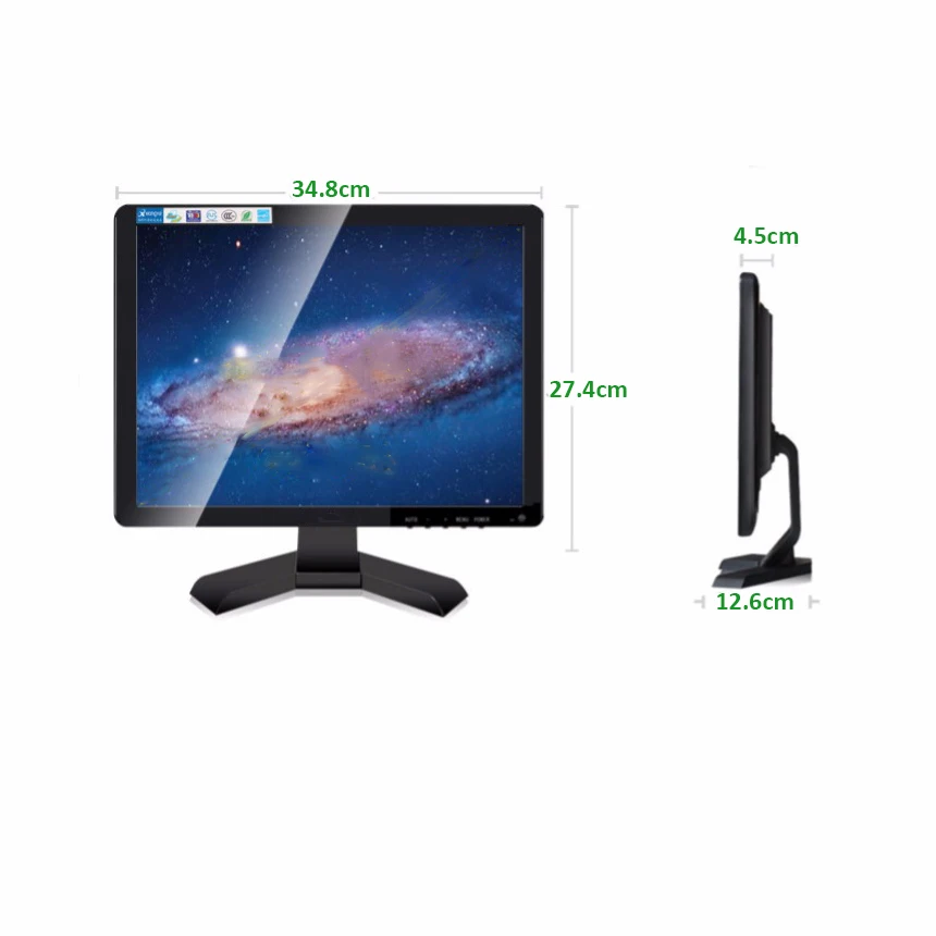 15 Inch VGA Industrial Monitor Computer Display LCD Screen